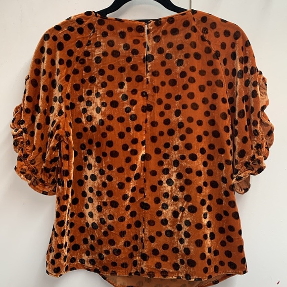 Cute Madewell velvet polka dot top - Picture 2 of 5